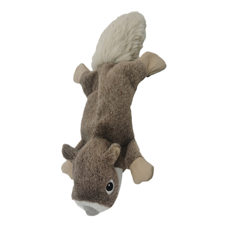 Tall Tails Plush Stuffless Squirrel Squeak and Plush Dog Toy - 16 Inches