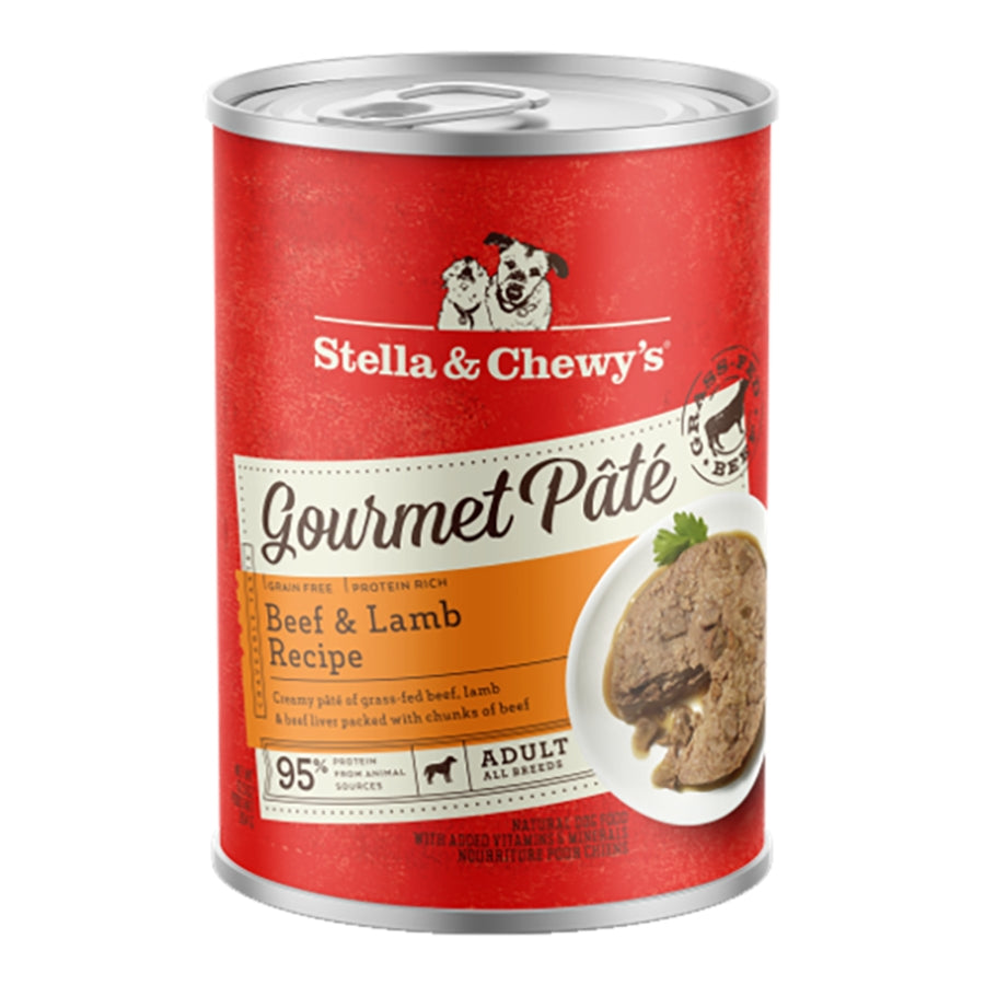 Stella & Chewy's Gourmet Pate Beef and Lamb Canned Dog Food - 12.5 Oz - Case of 12