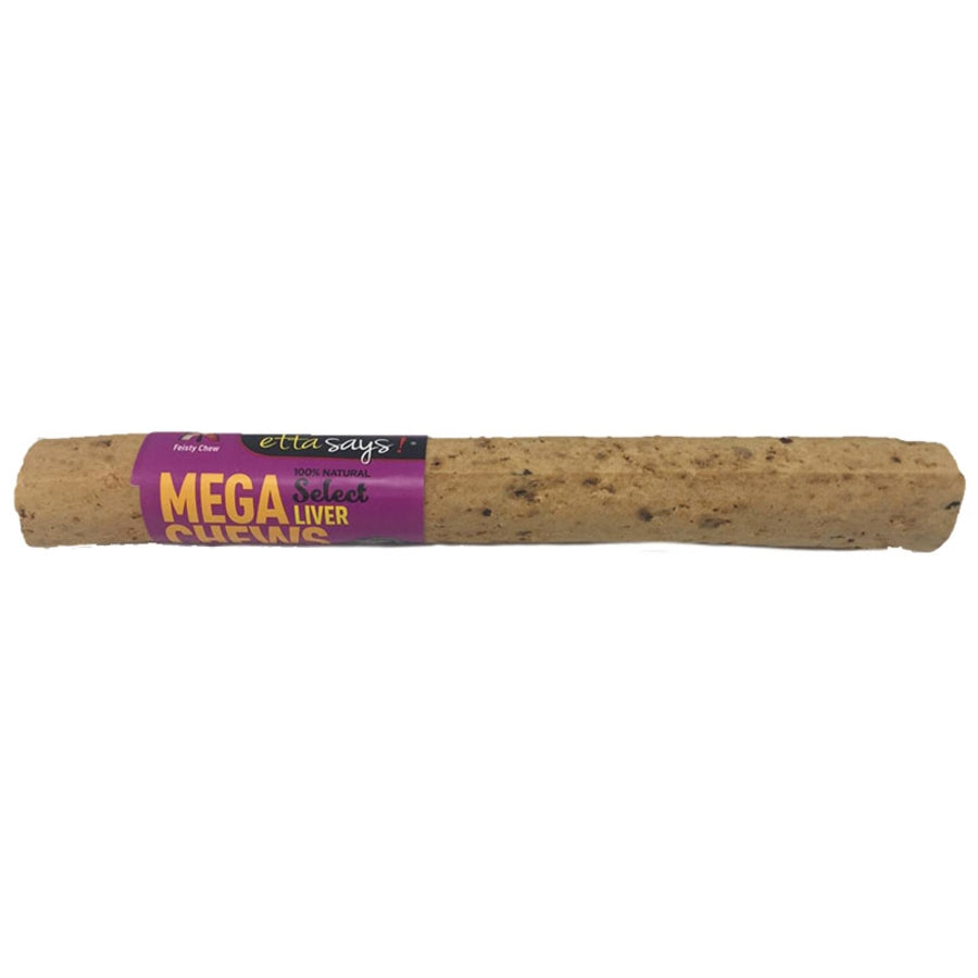 Etta Says Mega Chews Select Liver Premium Natural Soft Dog Chews - 10 Inch - 18 Count