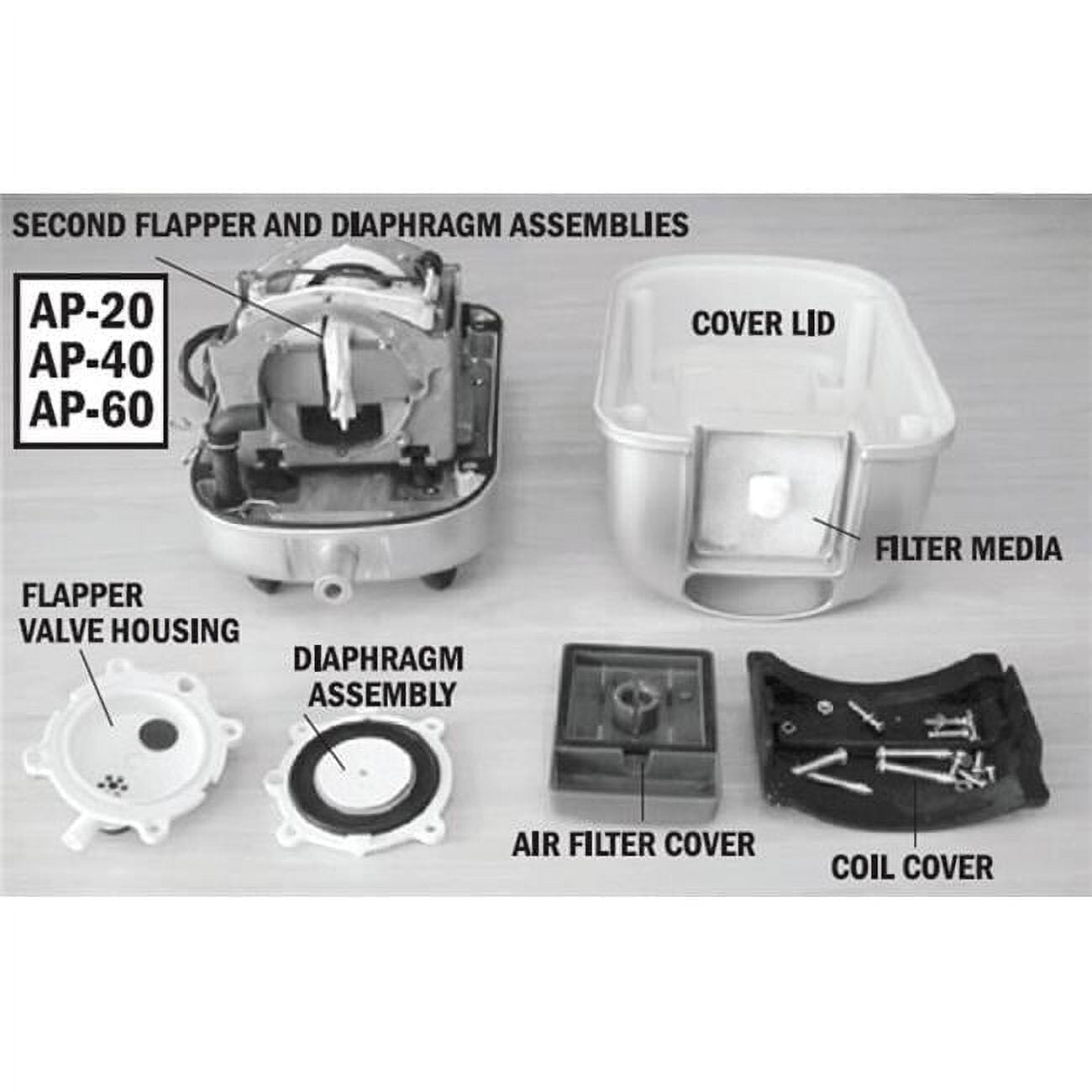 Danner Supreme Pondmaster Diaphram Kit for AP-Series Air Pump Default Title