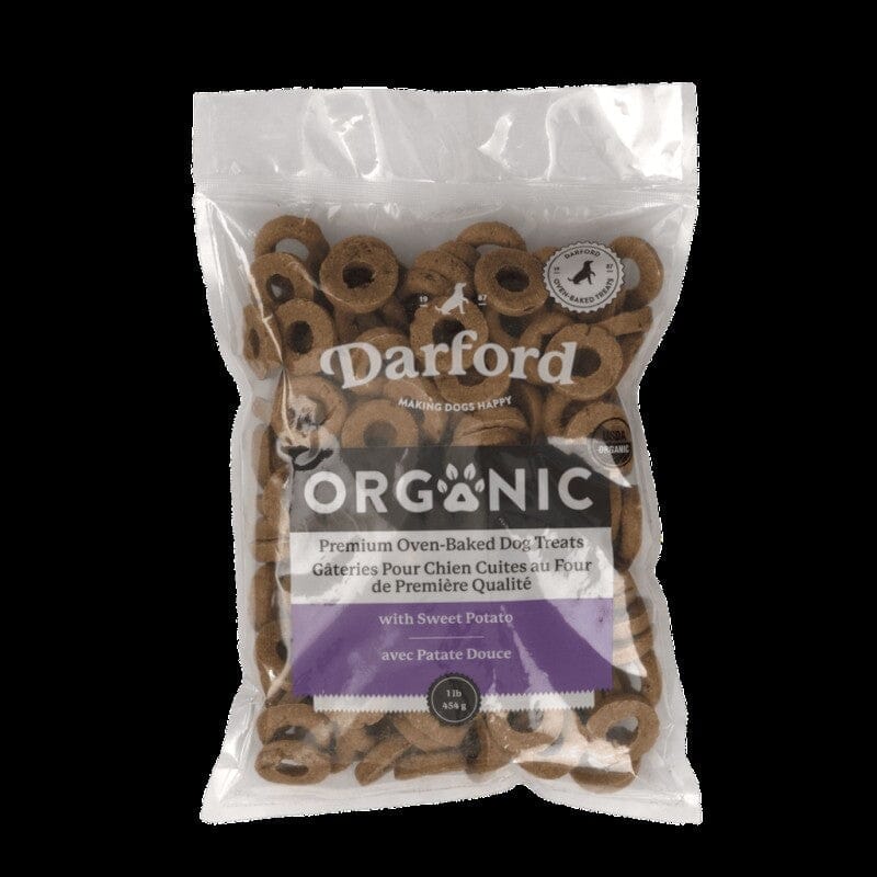 Darford Organic Premium Oven-Baked Circles Sweet Potato Crunchy Dog Treats - 1 Lb - 6 Pack Default Title