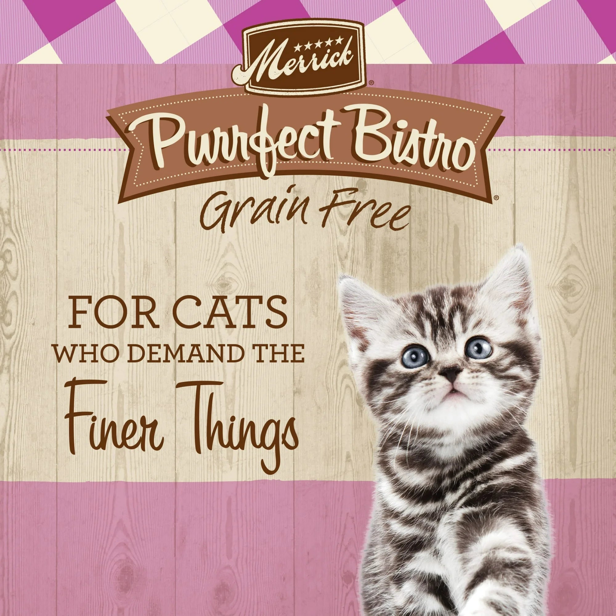 Merrick Purrfect Bistro Grain-Free Healthy Kitten Recipe Dry Cat Food - 7 lb Bag  