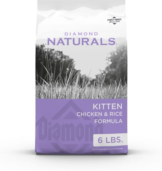 Diamond Naturals Kitten Chicken and Rice Dry Cat Food - 6 Lbs