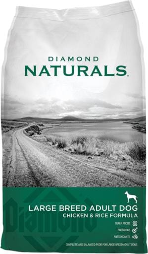 Diamond Naturals Large-Breed Chicken and Rice Dry Dog Food - 40 Lbs  