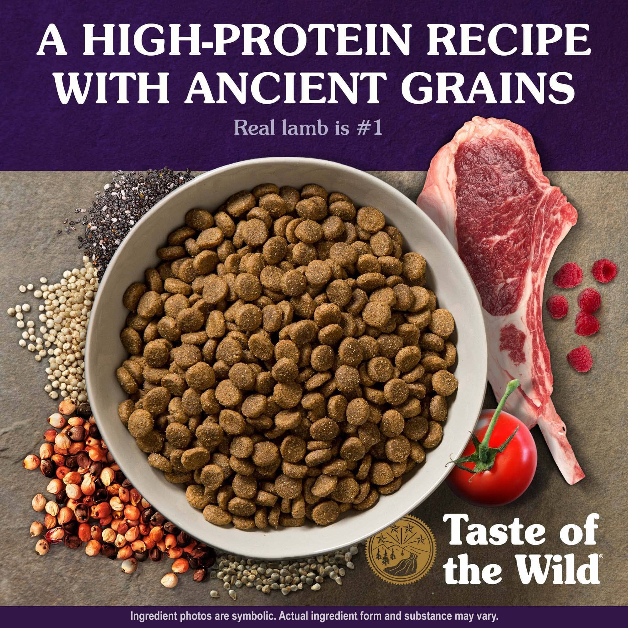 Diamond Pet Foods Taste of the Wild Roasted Lamb with Ancient Grains Mountain Dry Dog Food  