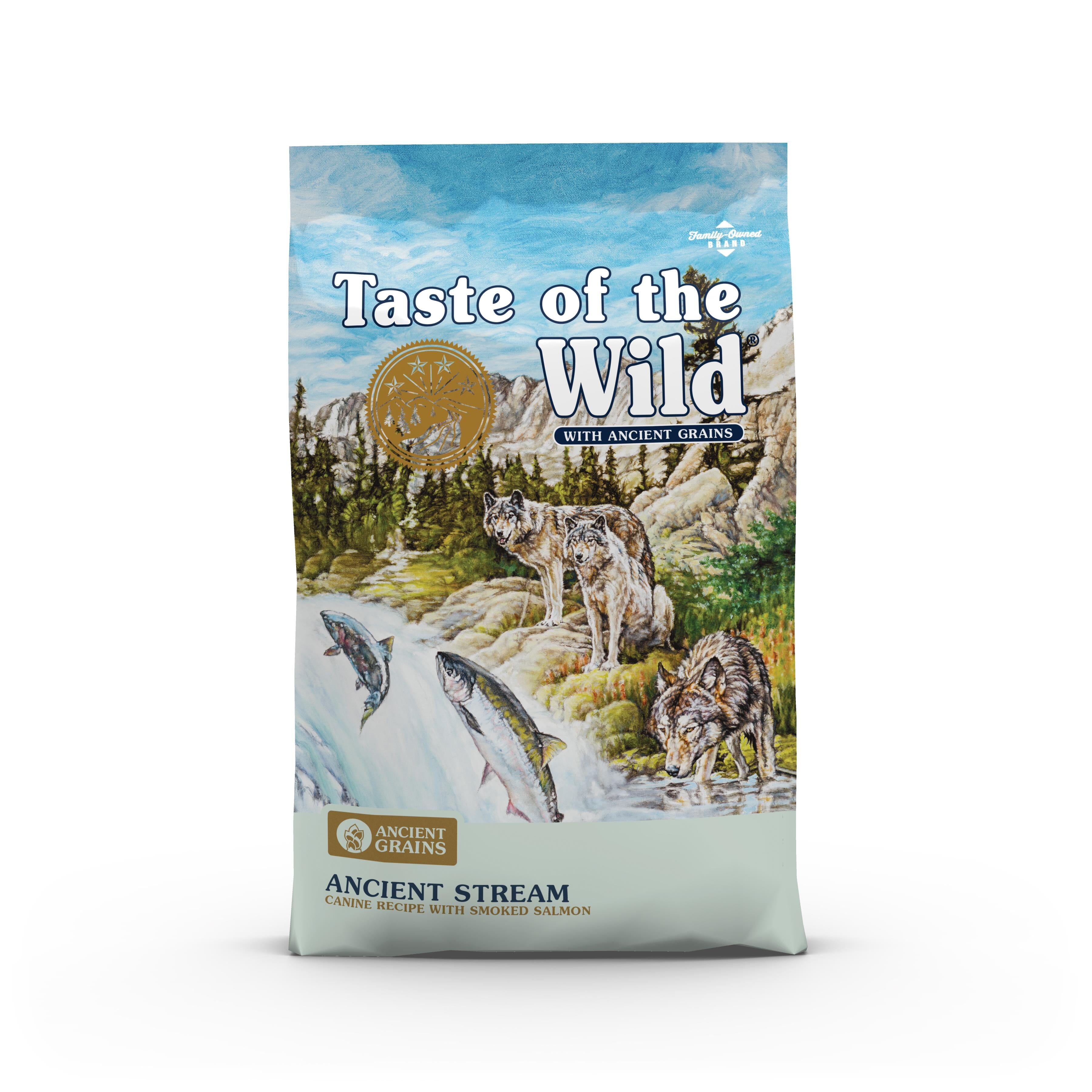 Diamond Pet Foods Taste of the Wild Smoke-Flavored Salmon with Ancient Grains Stream Dry Dog Food  