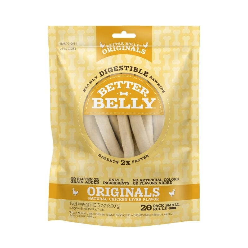 Dingo Better Belly Rolls Natural Dog Chews - Chicken Liver - Small - 20 Pack