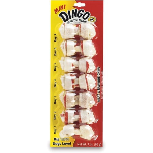 Dingo Dental Bones for Total Care Natural Dog Chews - Chicken - Mini - 7 Pack