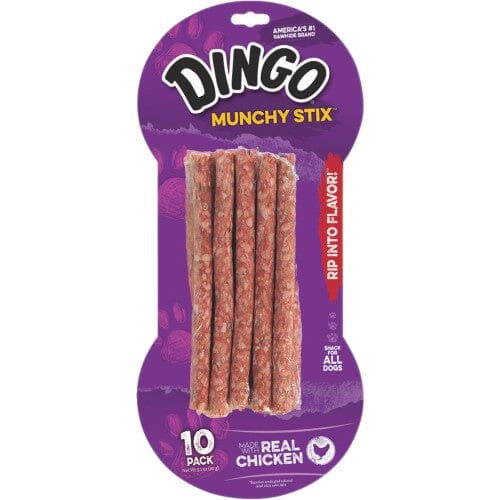 Dingo Munchy Stix Natural Dog Chews - Chicken - 10 Pack