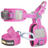 Dog Helios 'Geo-turf' Performance Adjustible and Reflective Dog Harness and Leash Small Pink