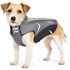 Dog Helios ® Altitude-Mountaineer Wrap-Hook-and-Loop Waterproof Dog Coat X-Small Black, Grey