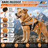 Dog Helios ® 'Bark-Mudder' 2-in-1 Reflective and Adjustable Sporty Dog Harness and Leash