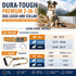 Dog Helios ® 'Dura-Tough' 2-in-1 Reflective Adjustable Fashion Dog Leash and Collar