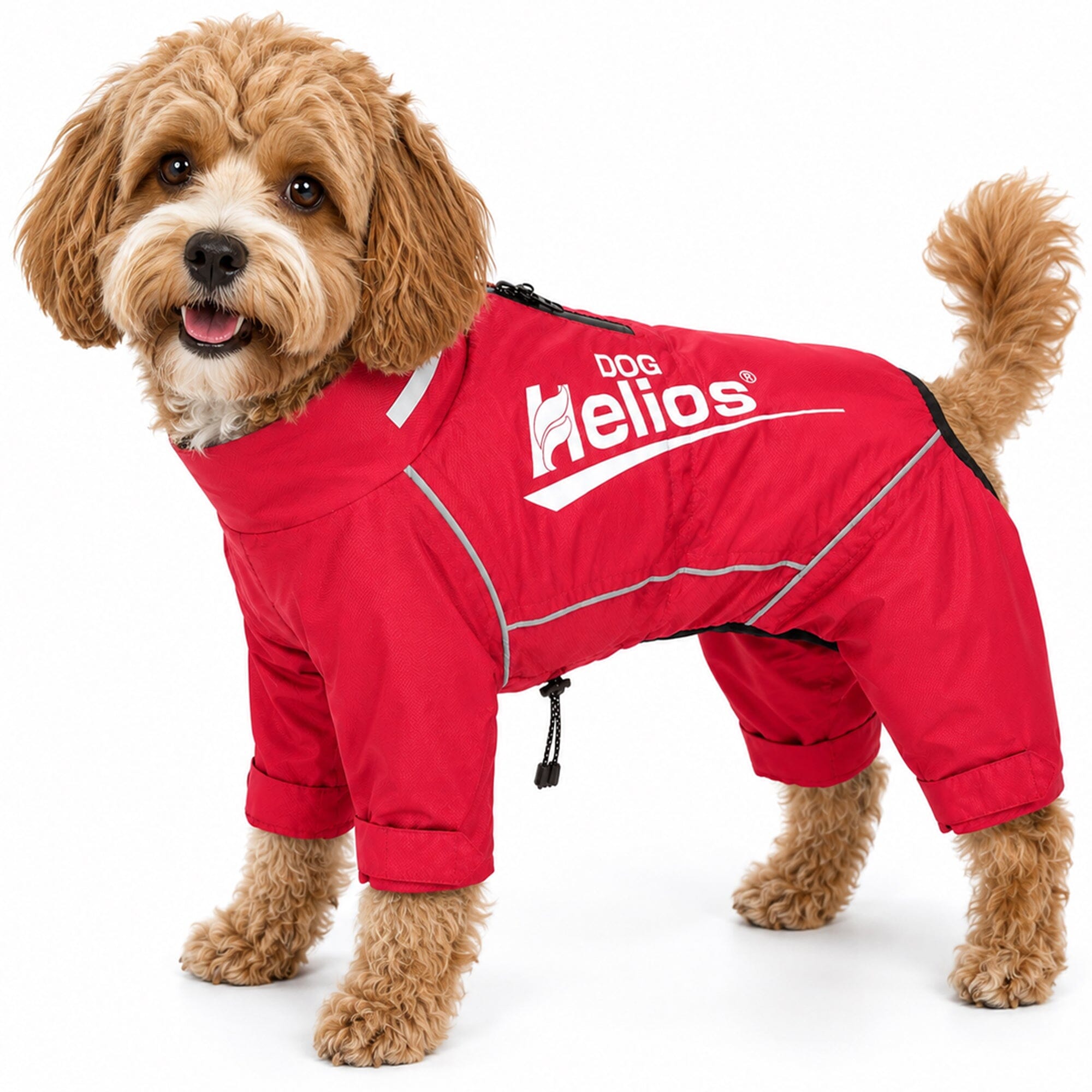 Dog Helios ® 'Hurricanine' Waterproof and Reflective Full Body Dog Coat X-Small Sporty Red