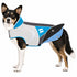 Dog Helios ® Lotus-Rusher 2-in-1 Dual-Removable Layered Performance Dog Jacket X-Small Blue, Charcoal Grey, White