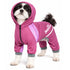 Dog Helios ® 'Namastail' Lightweight 4-Way-Stretch Yoga Performance Dog Tracksuit Hoodie X-Small Pink