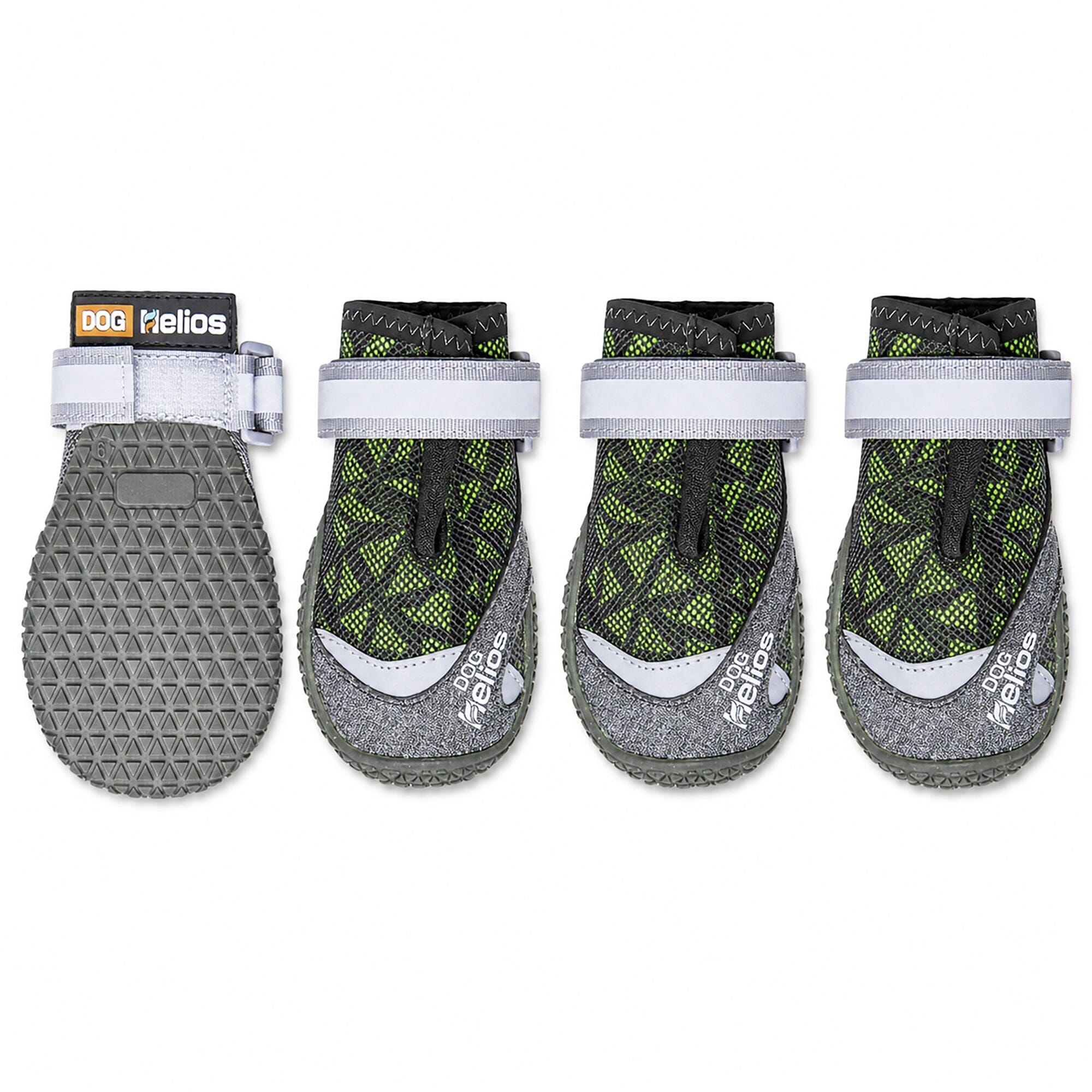 Dog Helios 'Surface' Premium Grip Performance Dog Shoes - Set Of 4 X-Small Green
