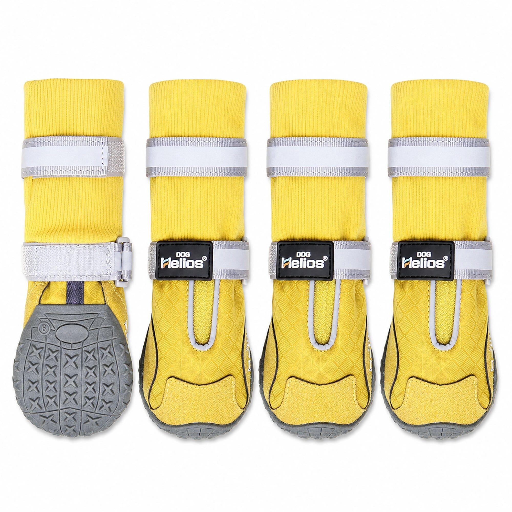 Dog Helios 'Traverse' Premium Grip High-Ankle Outdoor Dog Boots - Set Of 4 X-Small Yellow