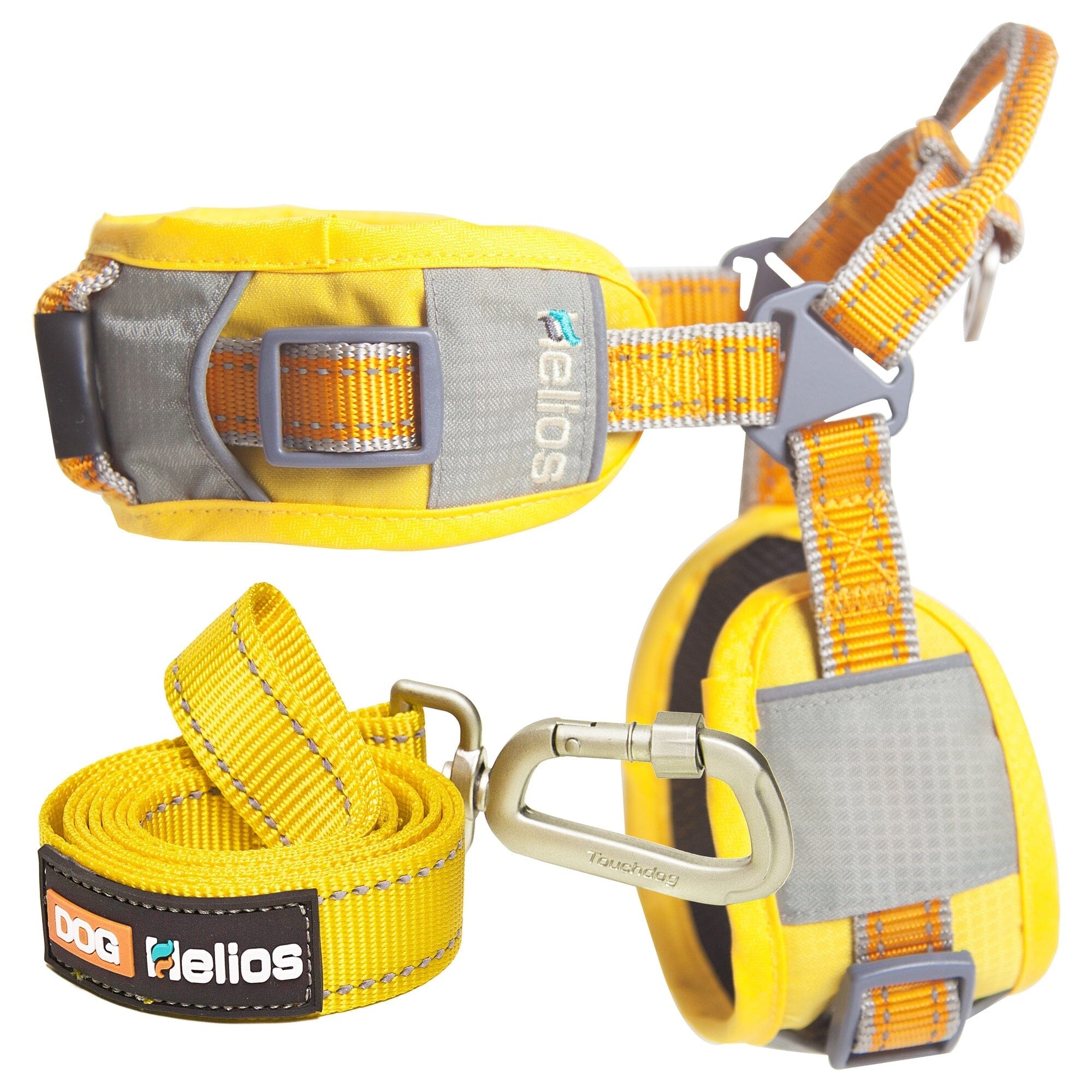 Dog Helios Tripod Superior Comfort Leash and Harness Large Yellow