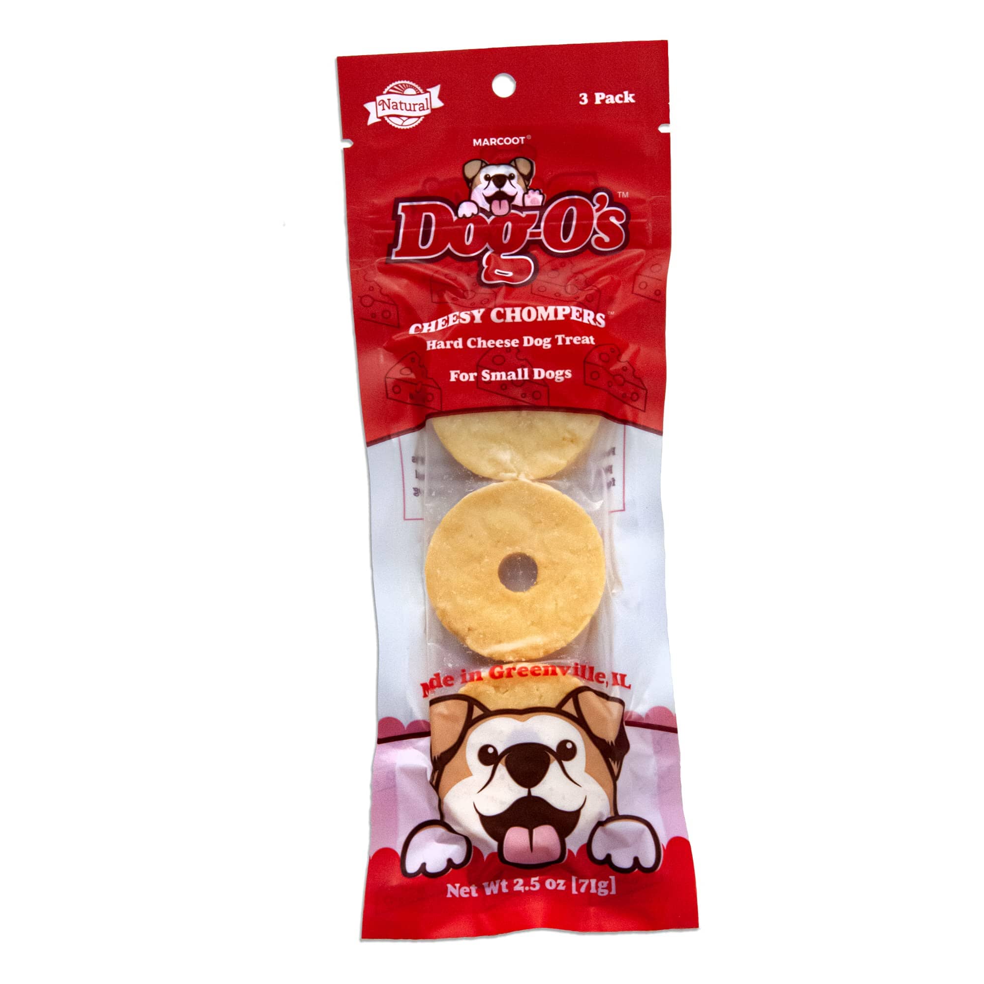 Dog-O's Cheese Chompers Crunchy Dog Treats - 3 Oz Small 