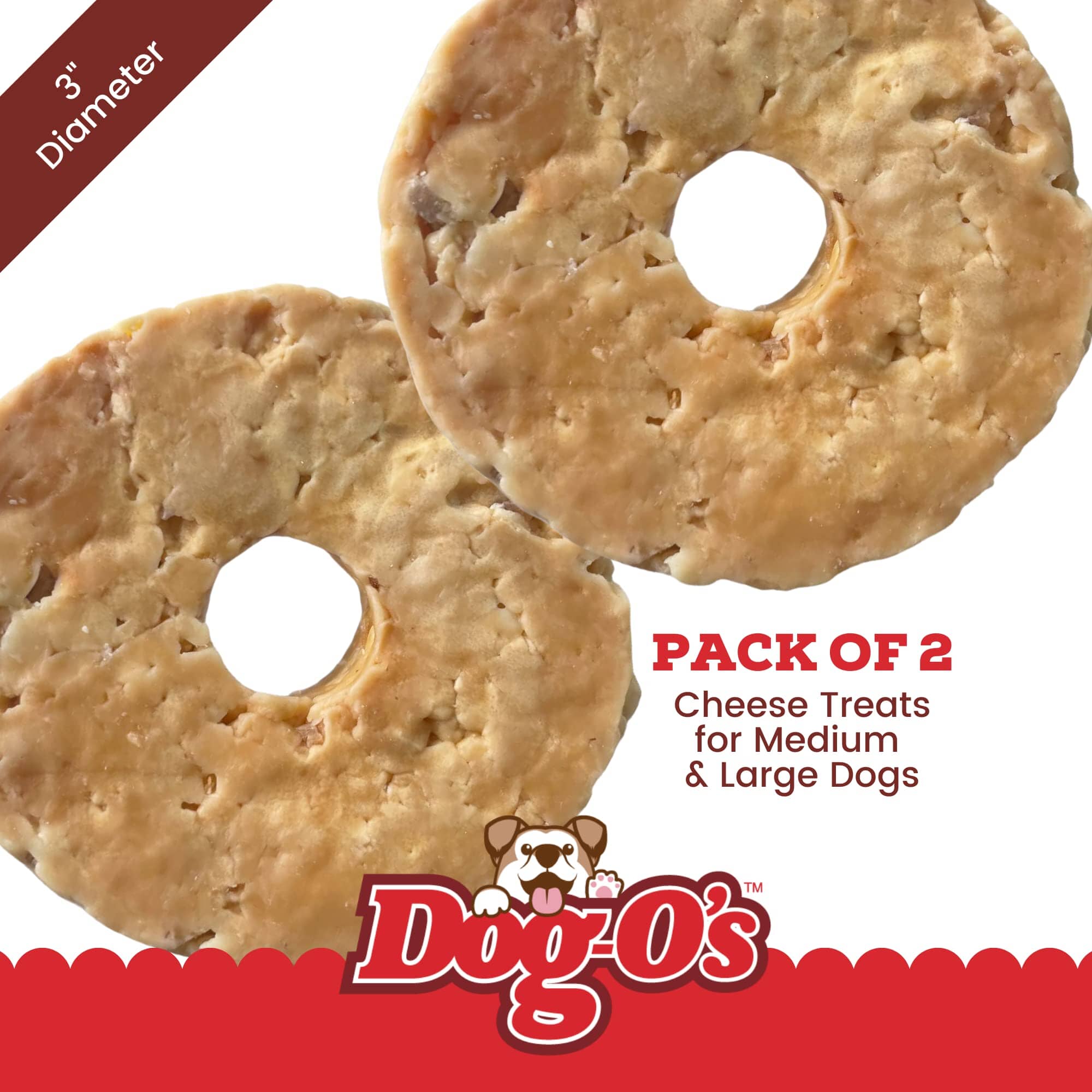 Dog-O's Cheese Chompers with Bacon Crunchy Dog Treats  