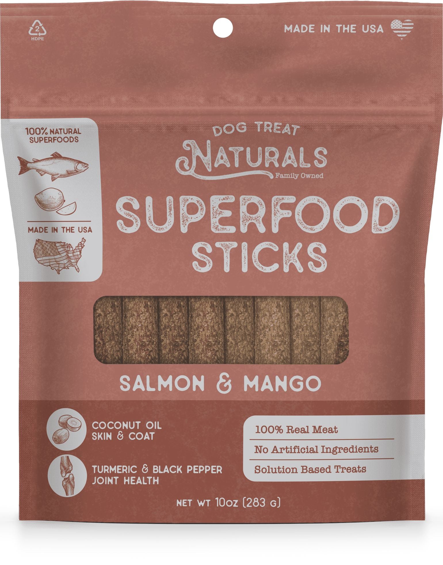 Dog Treat Naturals Superfood Sticks Beef and Pumpkin with Turmeric Soft and Chewy Training Dog Treats - 10 Oz