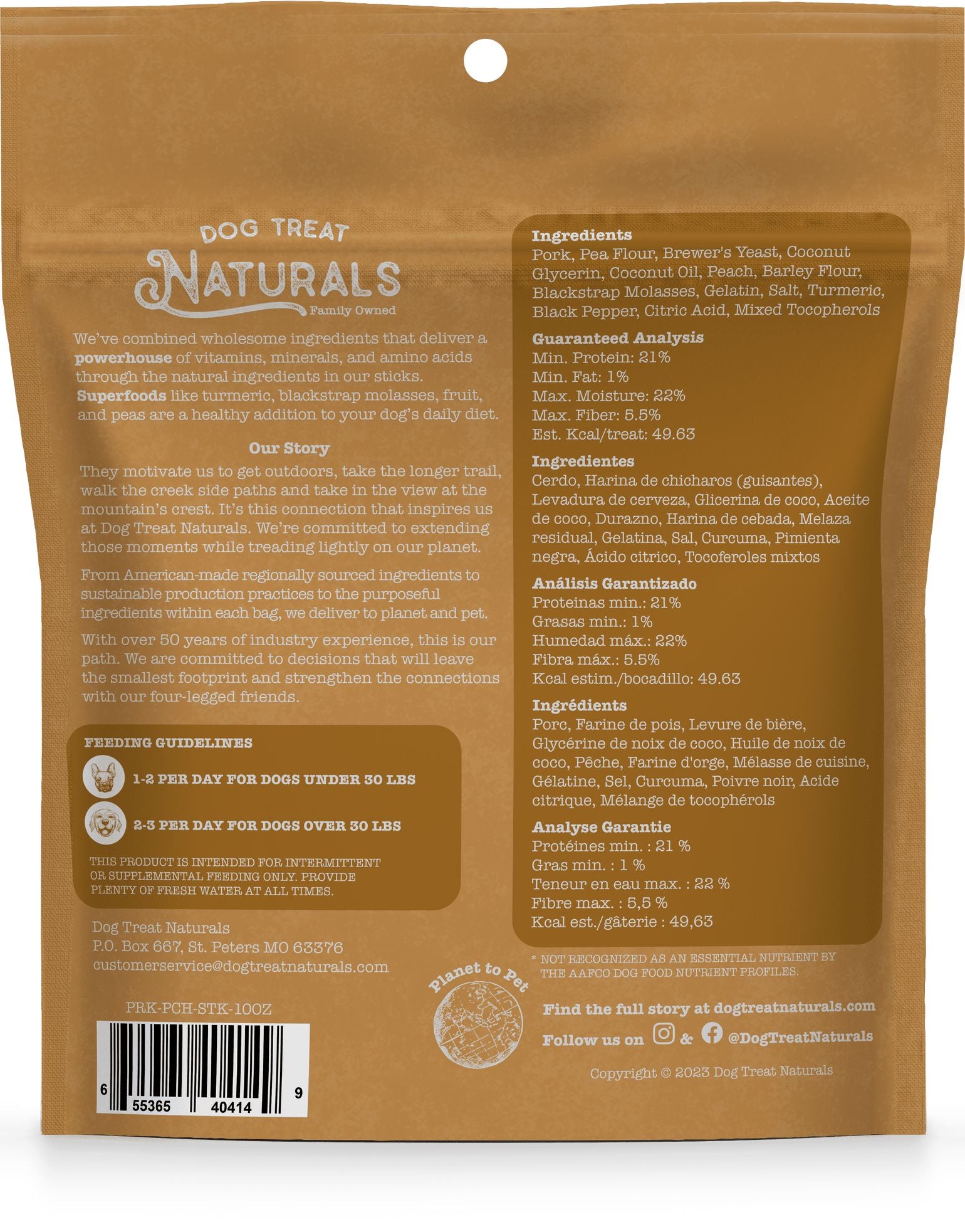 Dog Treat Naturals Superfood Sticks Lamb and Dates with Turmeric Soft and Chewy Training Dog Treats - 10 Oz