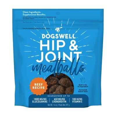 Dogswell Grain-Free Hip and Joint Beef Meatball Soft and Chewy Dog Treats - 14 Oz Default Title