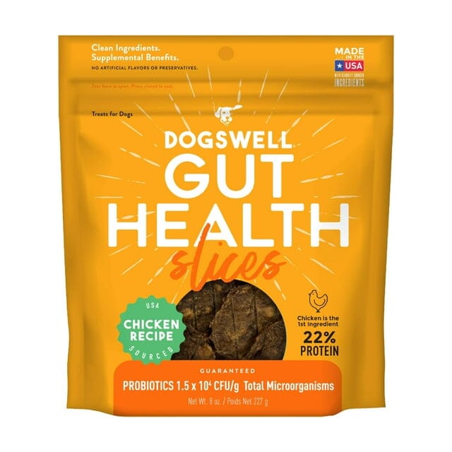 Dogswell Gut Health Slices Chicken Functional Jerky Dog Treats - 8 Oz Default Title