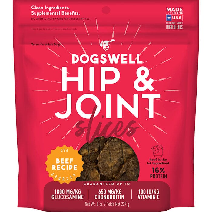 Dogswell Hip and Joint Slices Beef Functional Jerky Dog Treats - 8 Oz Default Title
