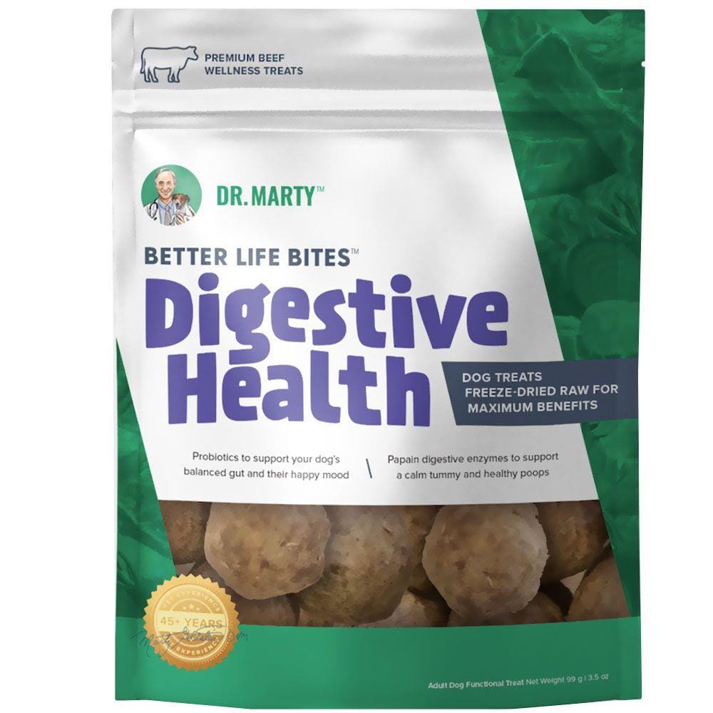 Dr. Marty Freeze Dried Raw Dog Treats Better Life Bites Digestive Health  