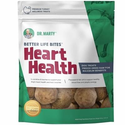 Dr. Marty Freeze Dried Raw Dog Treats Better Life Bites Heart Health  