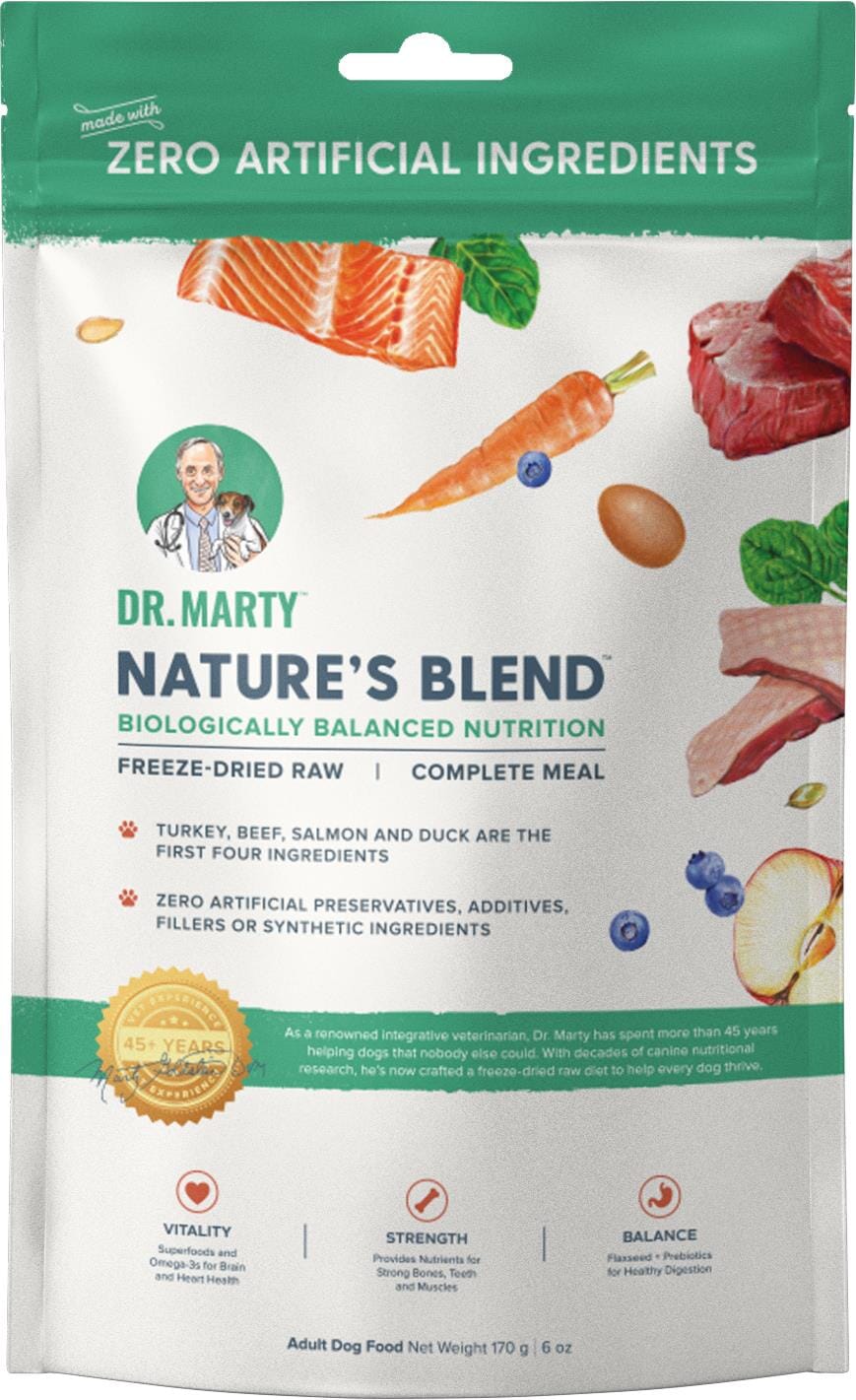 Dr. Marty Nature's Blend Freeze Dried Raw Dog Food  