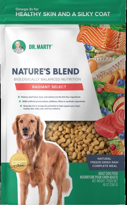 Dr. Marty Nature's Blend Radiant Select Premium Adult Freeze-Dried Raw Dog Food 48 Ounce
