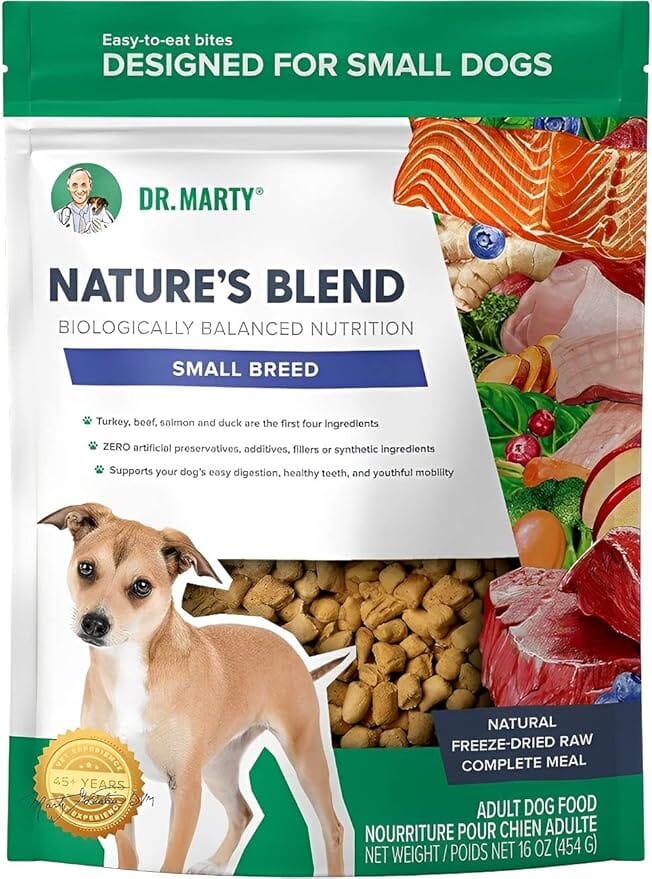 Dr. Marty Nature's Blend Small Breed Freeze Dried Raw Dog Food 16-oz
