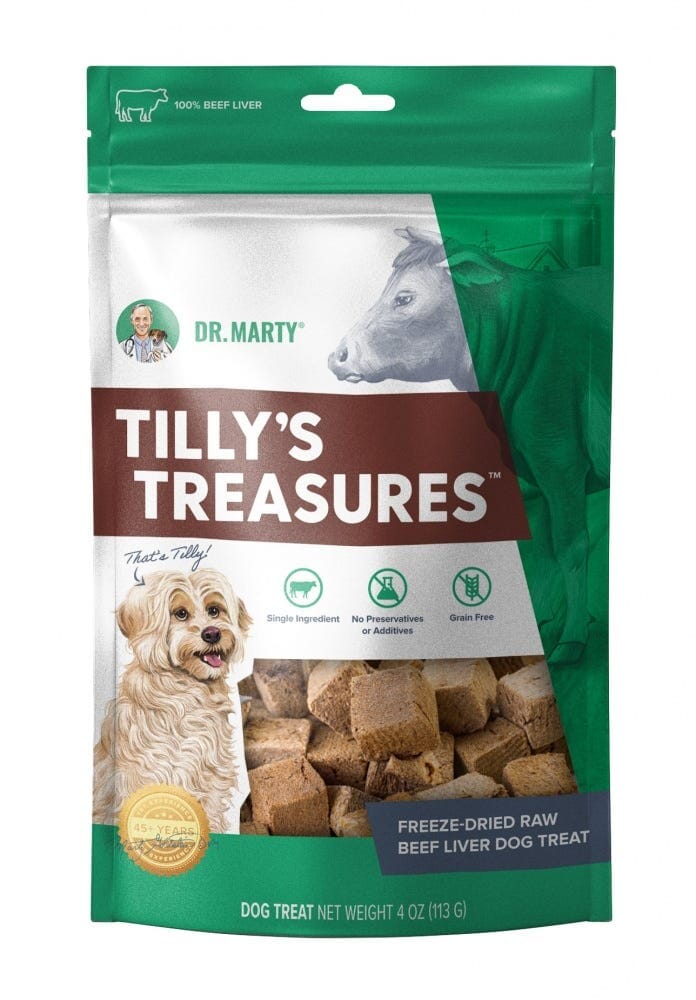 Dr. Marty Tilly Beef Liver Natural Dog Chew Treat - 8 Oz Default Title