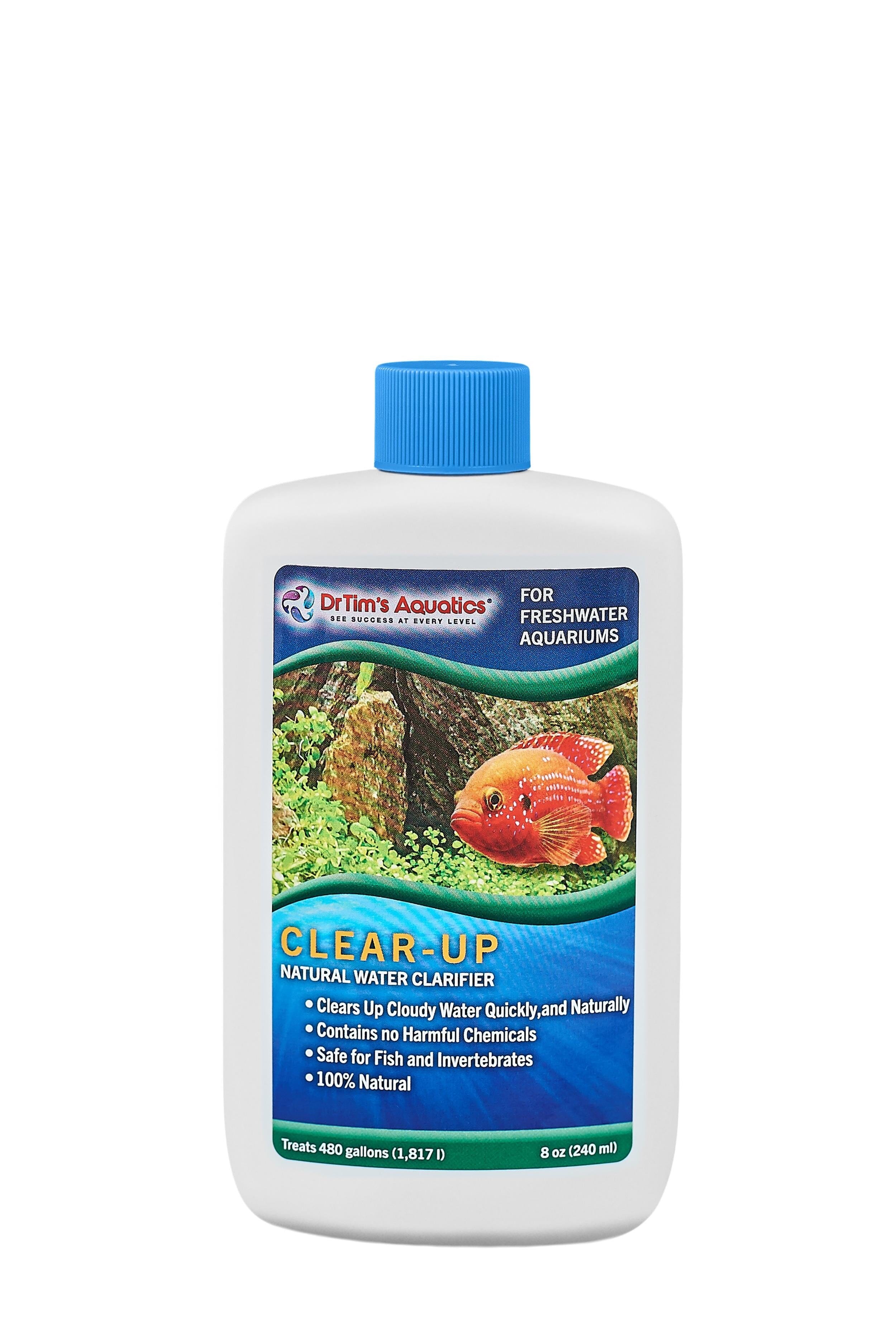 Dr Tim's Aquatics Clear Up Tropical Freshwater Water Clarity - 8 Oz (480GAL)  