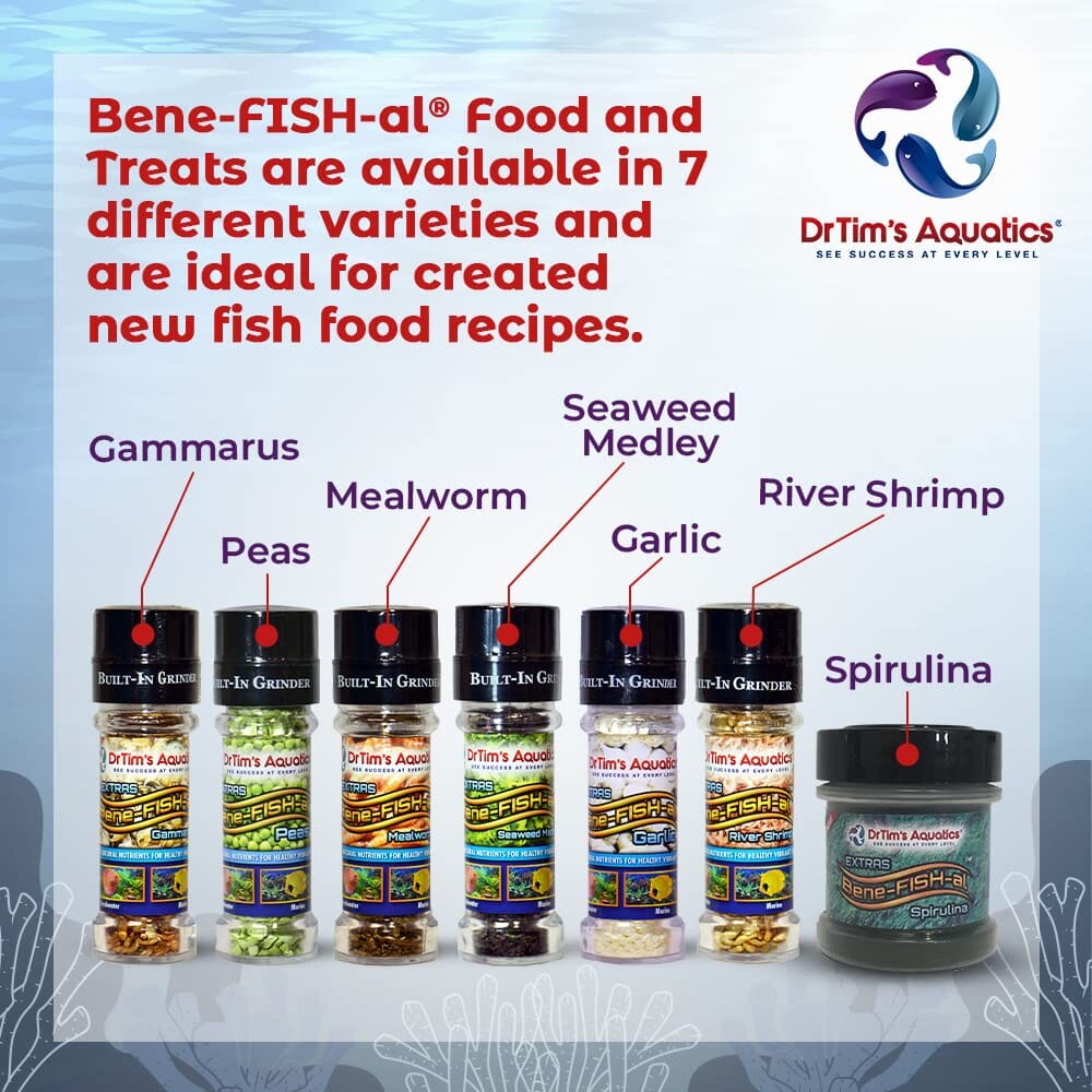 Dr Tim's Aquatics Freshwater Shrimp Bene-Fish Food with Grinder .42Z  