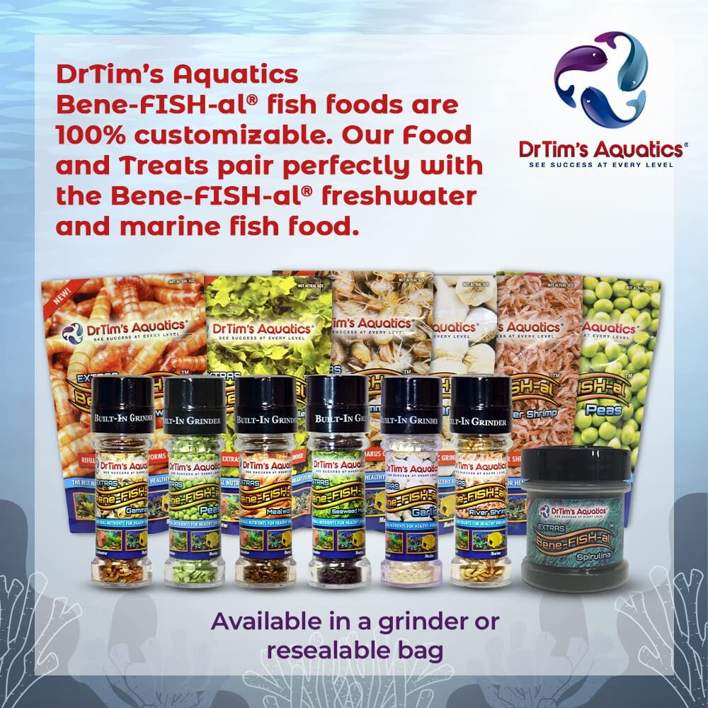 Dr Tim's Aquatics Freshwater Shrimp Bene-Fish Food with Grinder .42Z  