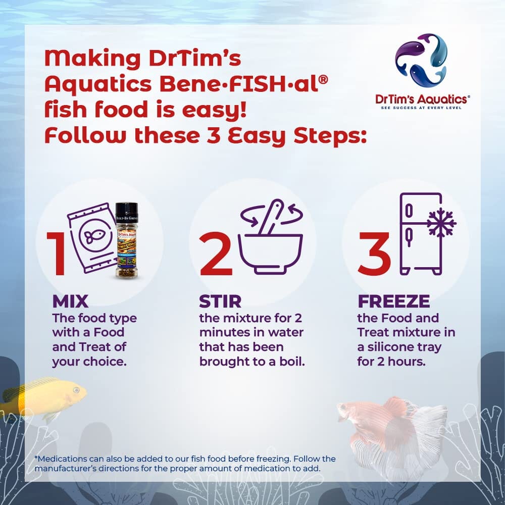 Dr Tim's Aquatics Freshwater Shrimp Bene-Fish Food with Grinder .42Z  