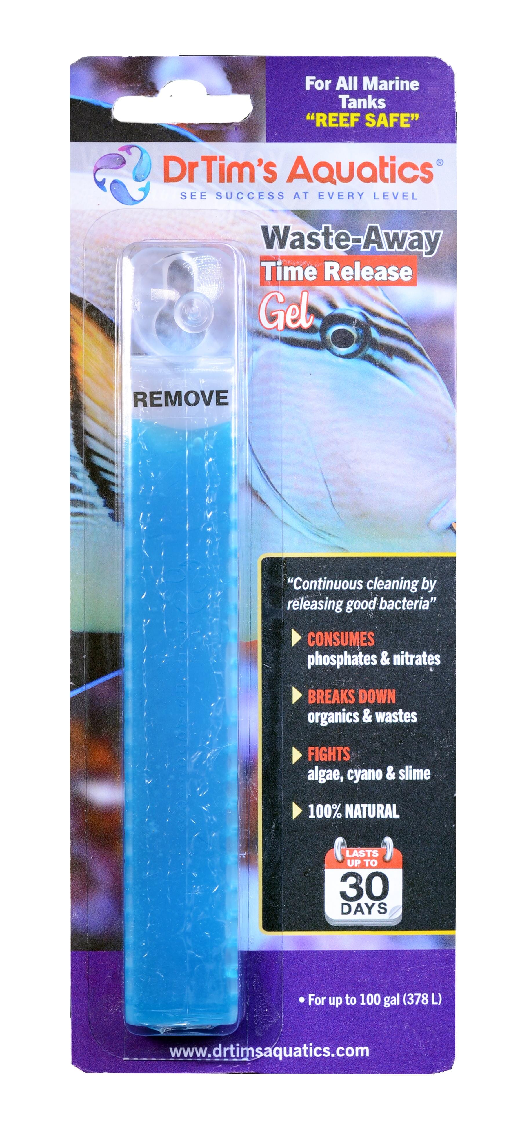 Dr Tim's Aquatics Marine Waste Away Gel Saltwater Aquarium Solution - Large  