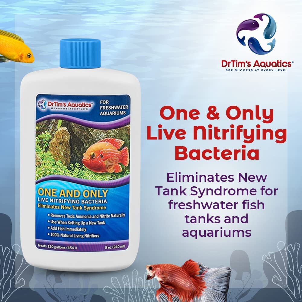 Dr Tim's Aquatics One and Only Freshwater Live Nitrifying Bacteria (240GAL) - 16 Oz  