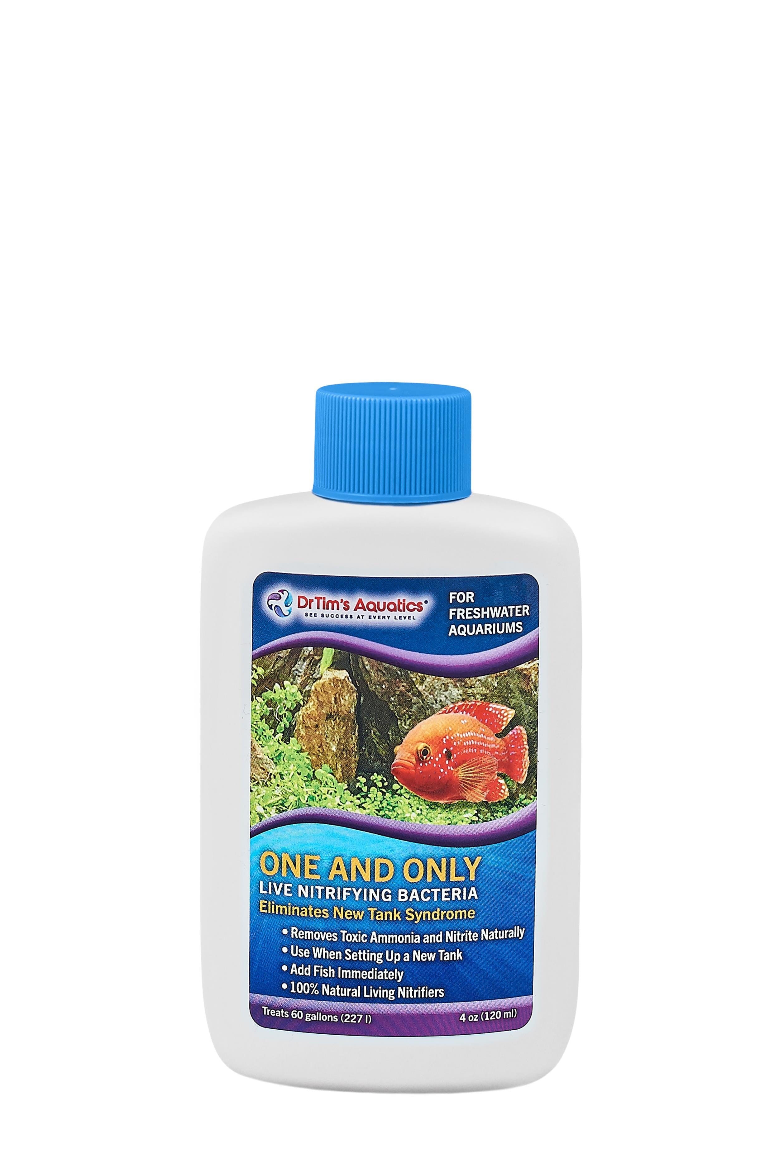 Dr Tim's Aquatics One and Only Live Nitrifying Bacteria Freshwater Solution (60GAL) - 4 Oz  