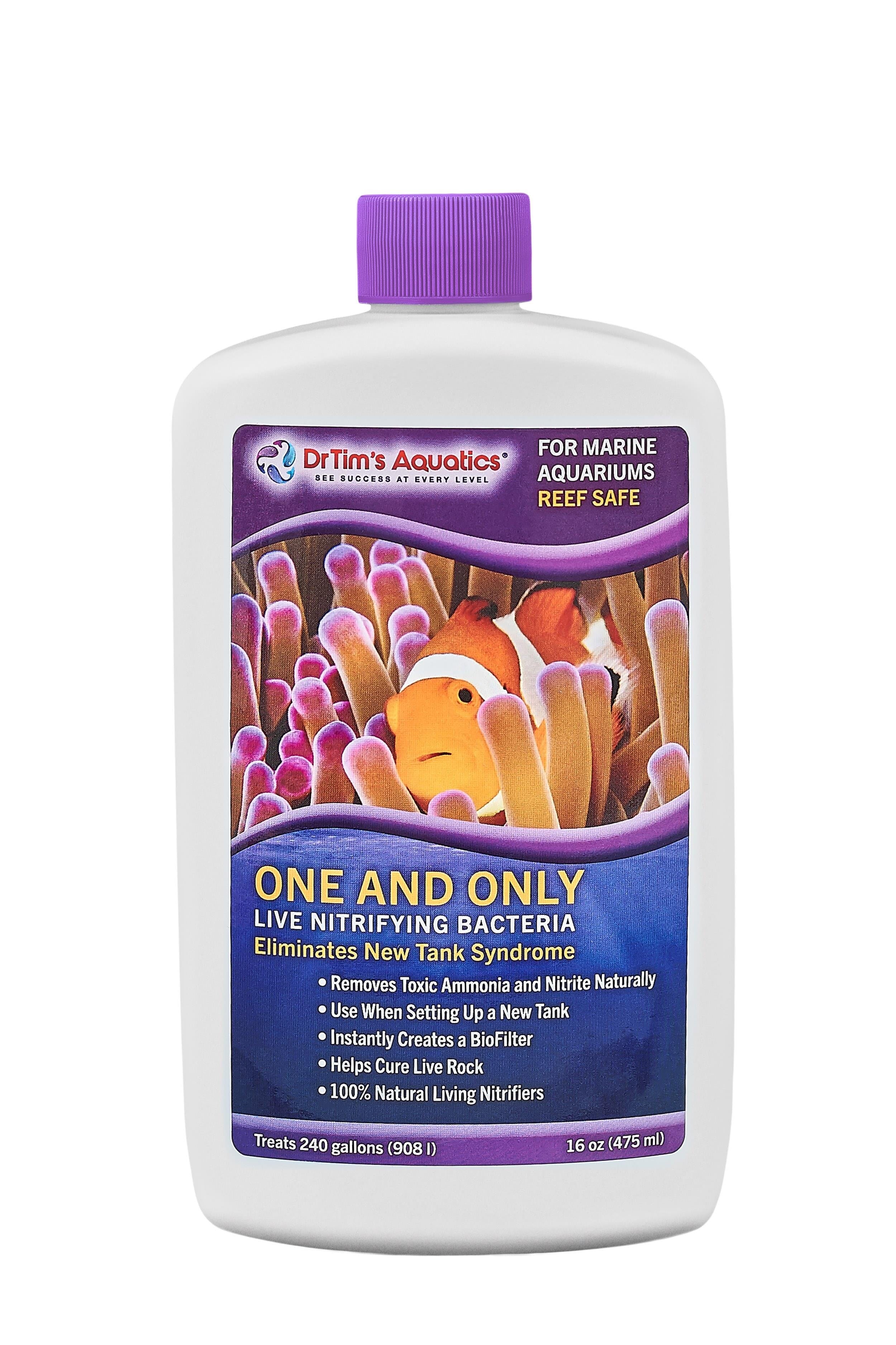 Dr Tim's Aquatics One and Only Live Nitrifying Bacterial Reef Solution - (240GAL) - 16 Oz  