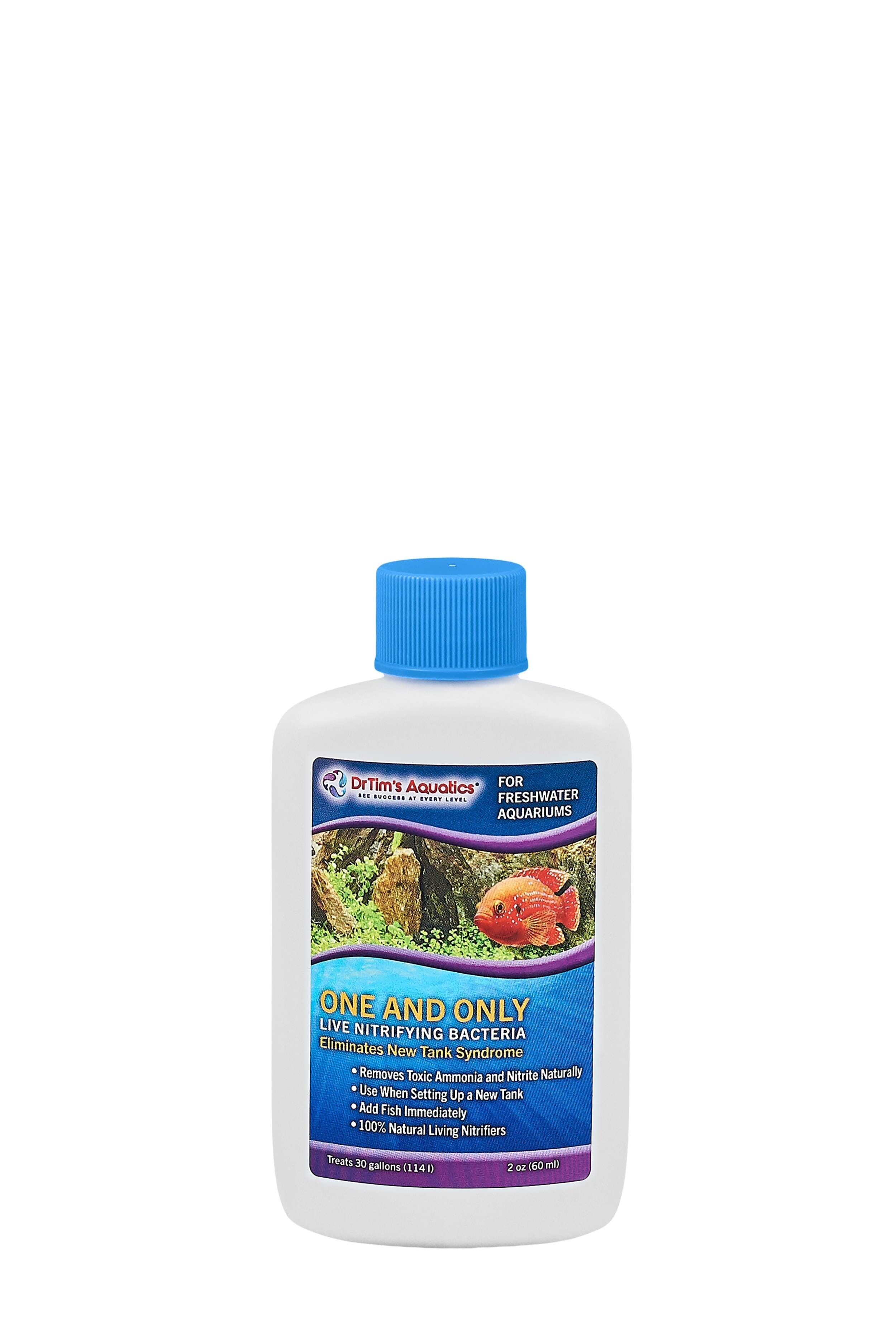 Dr Tim's Aquatics One and Only Nitrifying Bacteria for Freshwater - (30GAL) - 2 Oz  