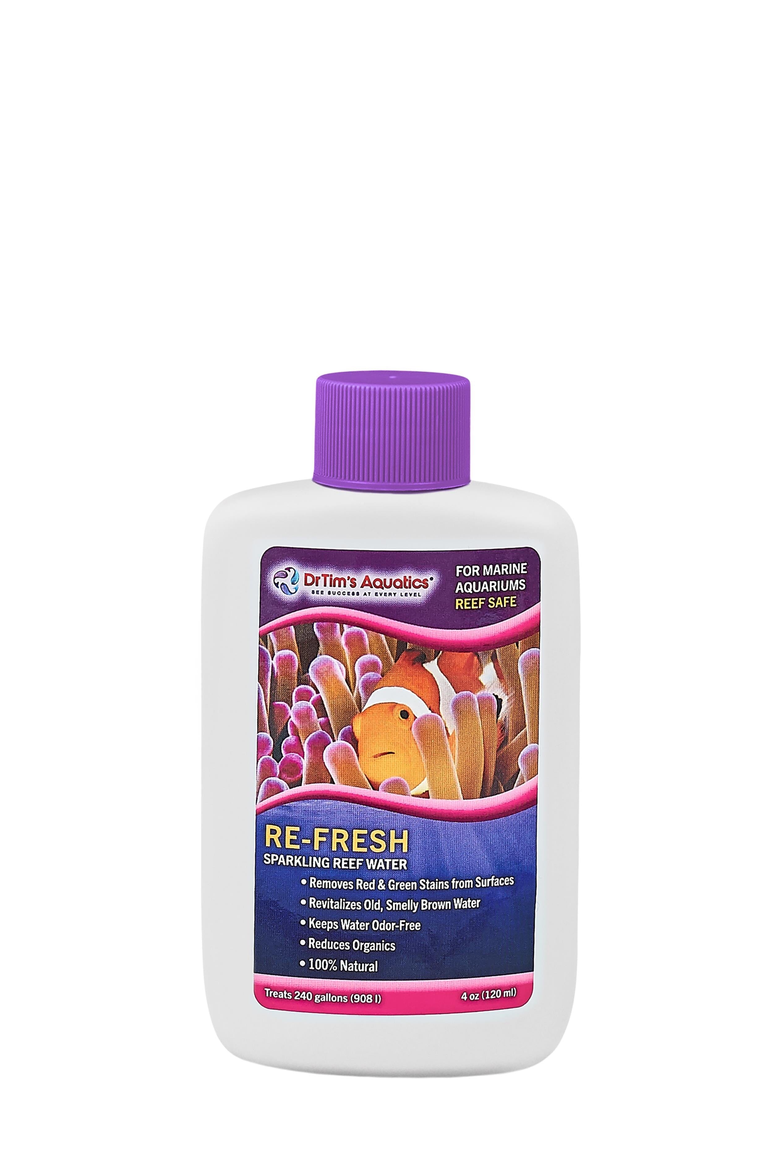 Dr Tim's Aquatics Re-Fresh Revitalizer Reef Aquarium Solution - 4 Oz - (240GAL)  