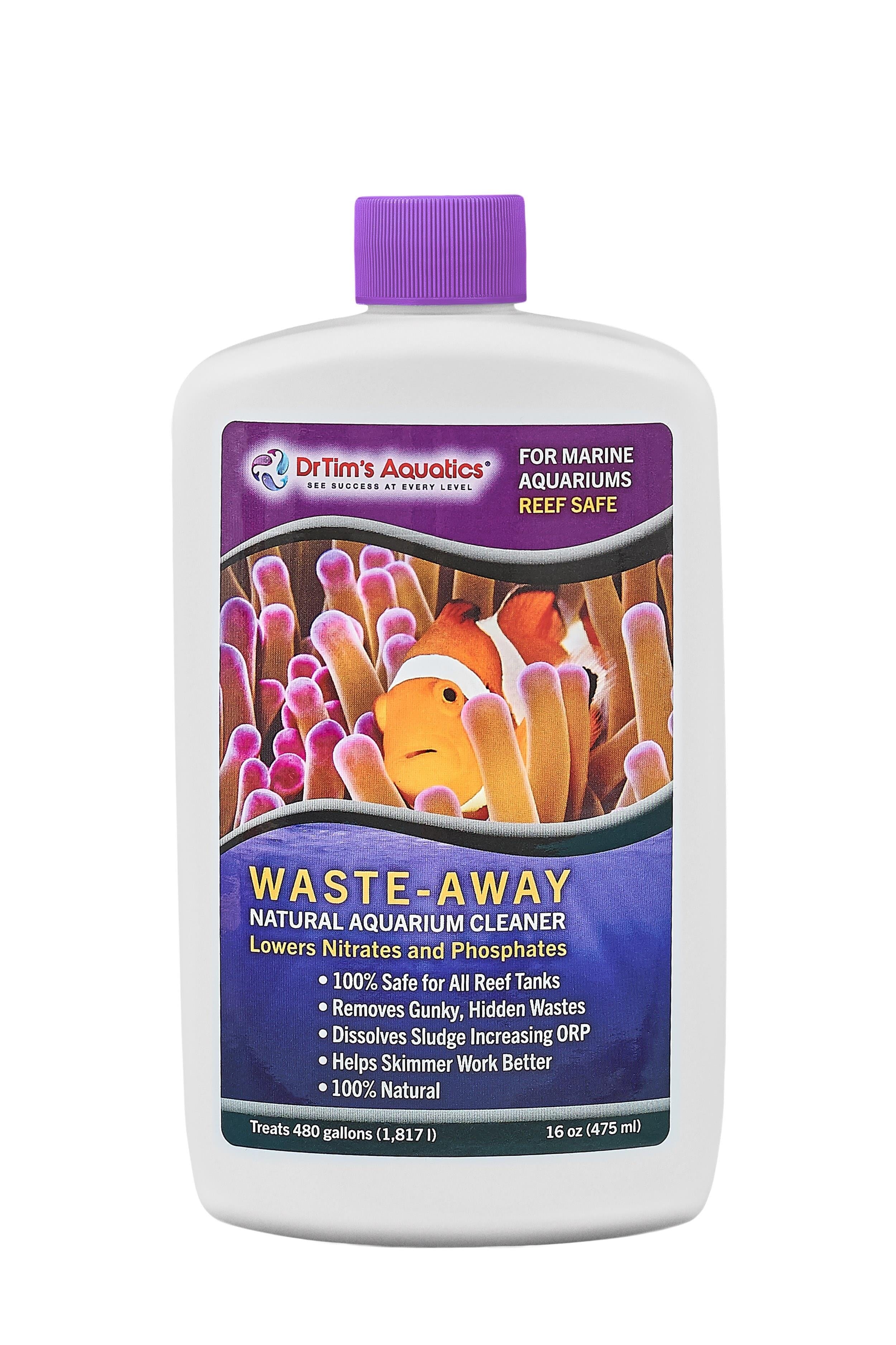 Dr Tim's Aquatics Reef Waste Away Reef Aquarium Solution (480GAL) - 16 Oz  