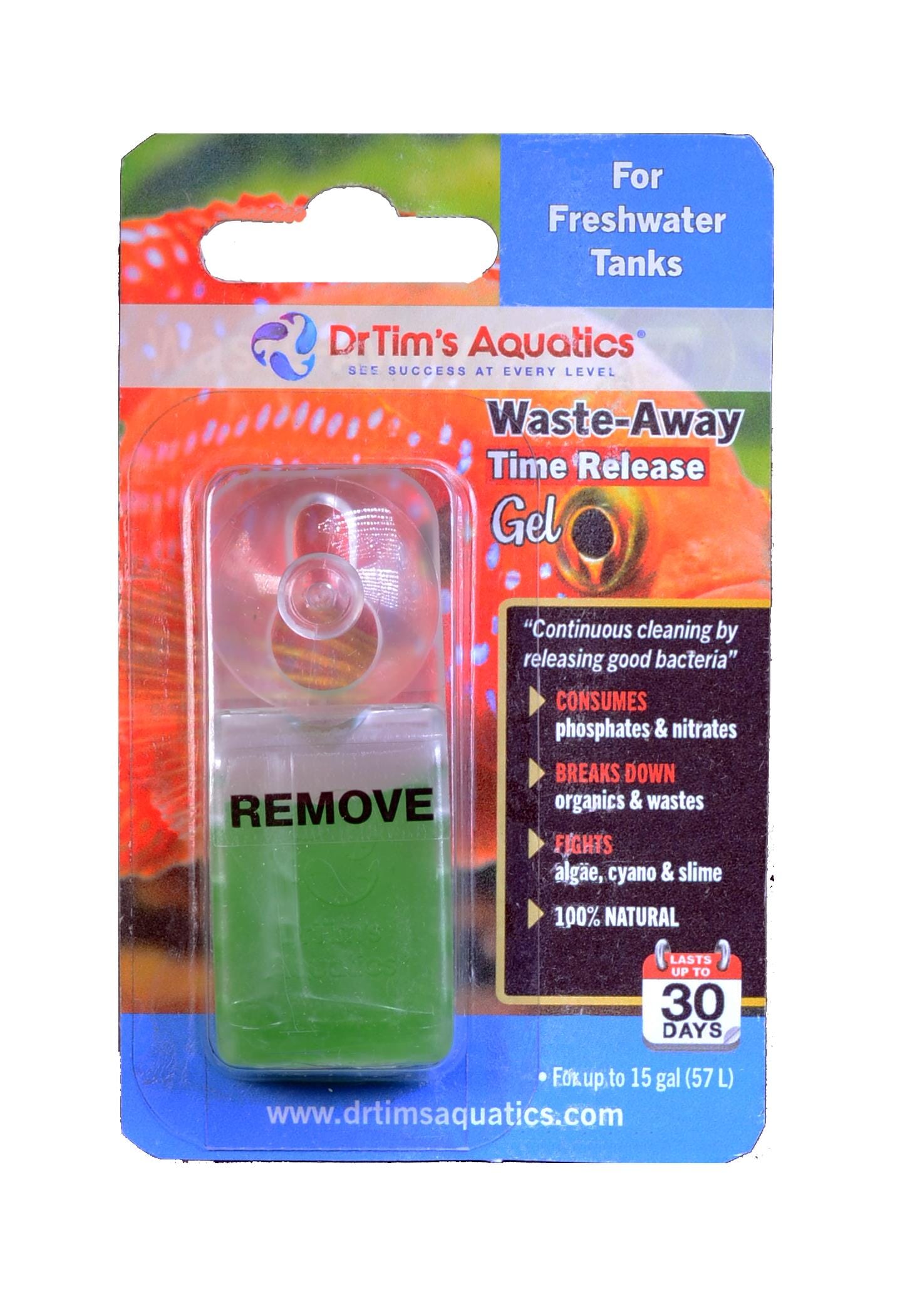 Dr Tim's Aquatics Waste-Away Time Release Gel Freshwater Clarifer - (10GAL)  