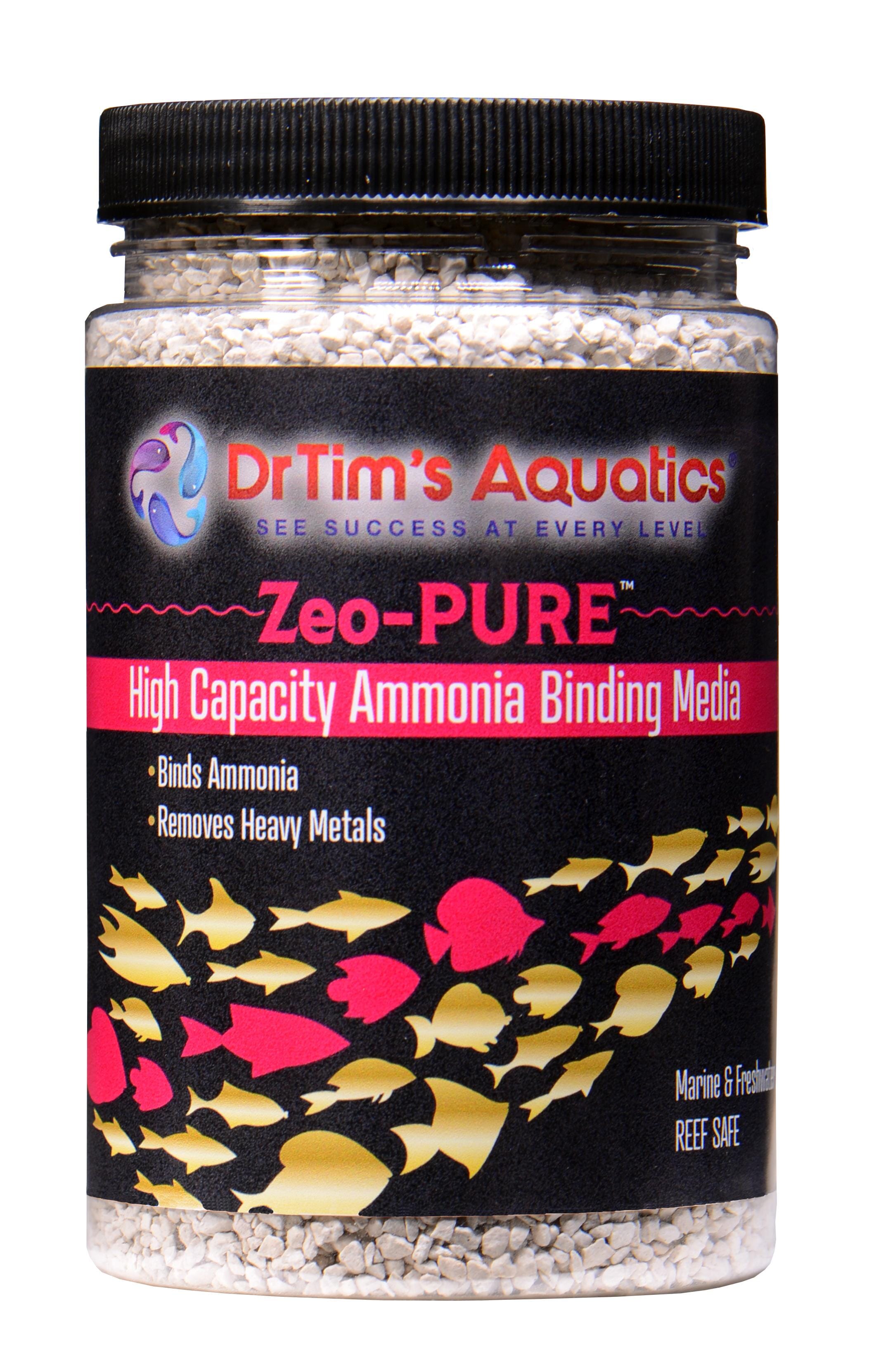 Dr Tim's Aquatics Zeo-Pure Ammonia Binding and Heavy Metal Remover - (100GAL) - 16 Oz  