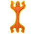 DuraForce Lizard Tiger Woven Floating and Squeaking Dog Toy - Orange/Yellow Default Title